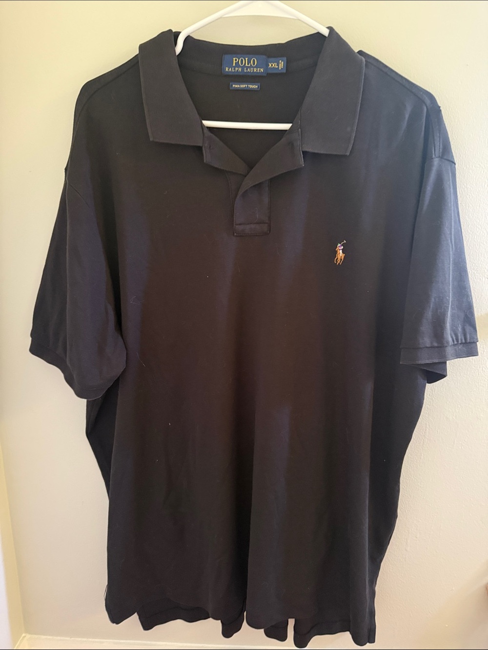 Ralph Lauren Black Polo PIMA soft touch